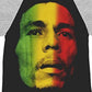 Bob Marley - Men's Tri-color Face Adult Raglan T-shirt