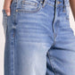 Elan - Denim Wash Wide Leg Jeans