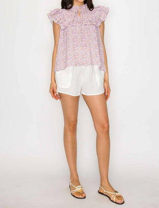 Meet Me In Santorini - Spring Bloom Meadow Top