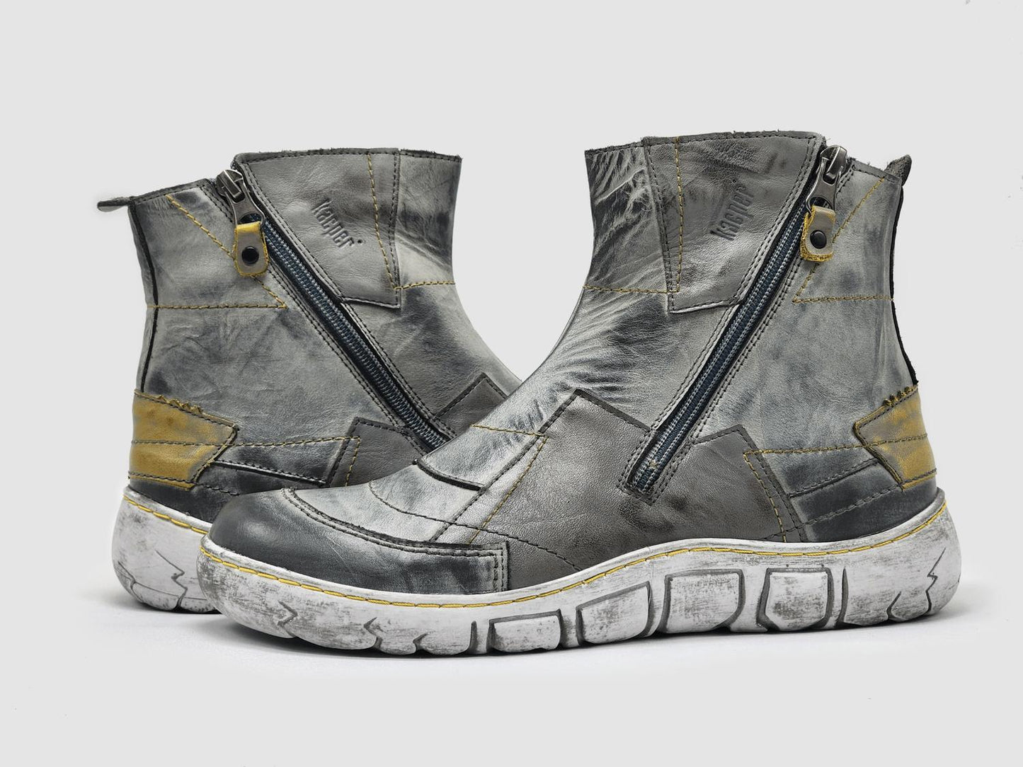 Kcr Group - Women's Original Wool-lined Zip-up Leather Boots