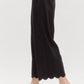 Entro - Scallop Hem Wide Leg Pant