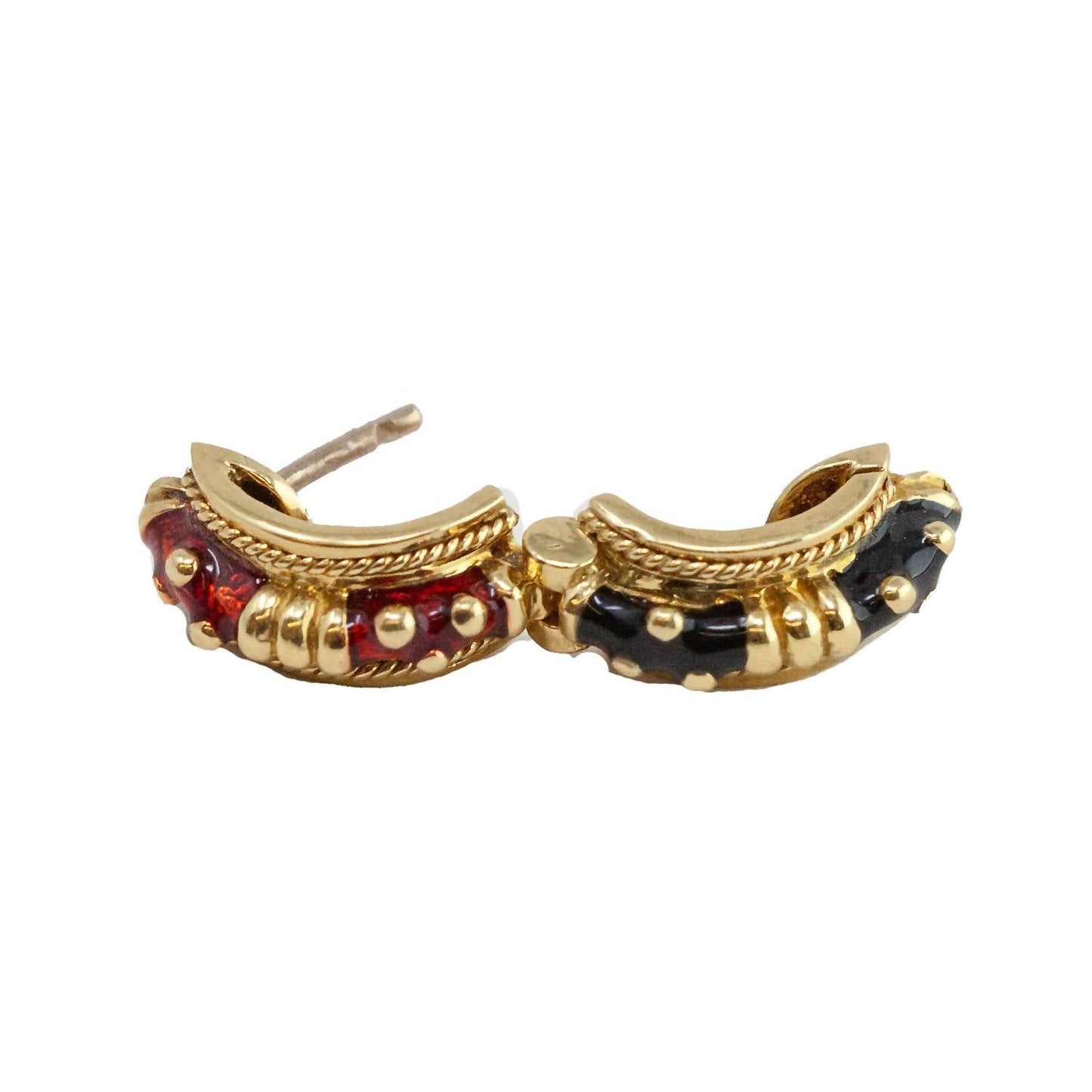 Hidalgo - Women's Enamel Reverisble Earrings