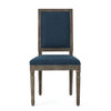 Traditional Style Dining Chair Set With Fabric Upholstery