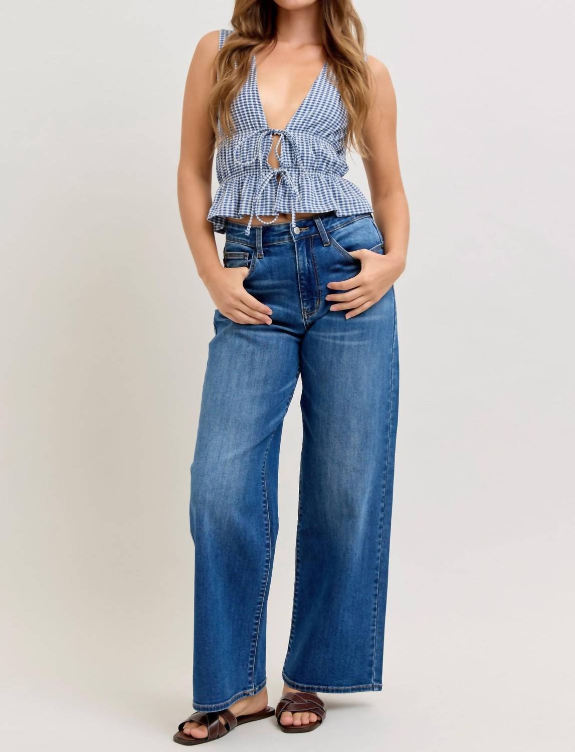 Judy Blue - High Waist Wilhelmena Baggy Fit Jeans