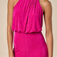 Blue Blush - Halter Neck Open Back Jumpsuit