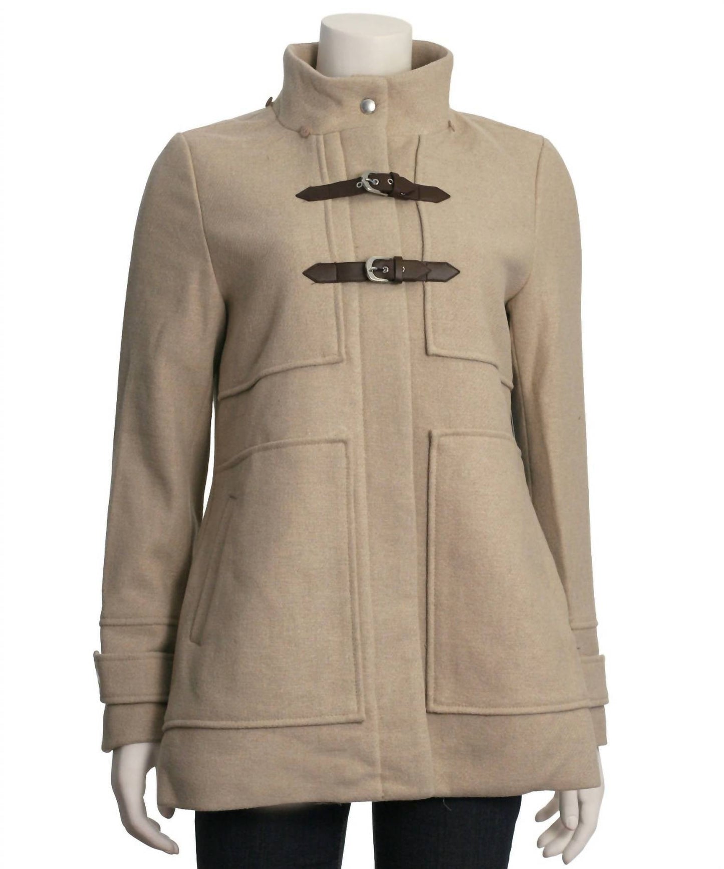 Coffeeshop - Women's Single Breasted Hooded Toggle Coat