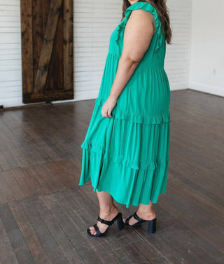 Entro - Tiers in Heaven Tiered Midi Dress