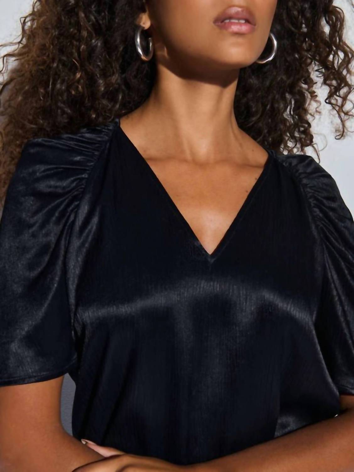 Nation Ltd - Lena Puff Shoulders Top