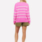 Brodie Cashmere - Boxy Stripe Crew Neck Jumper