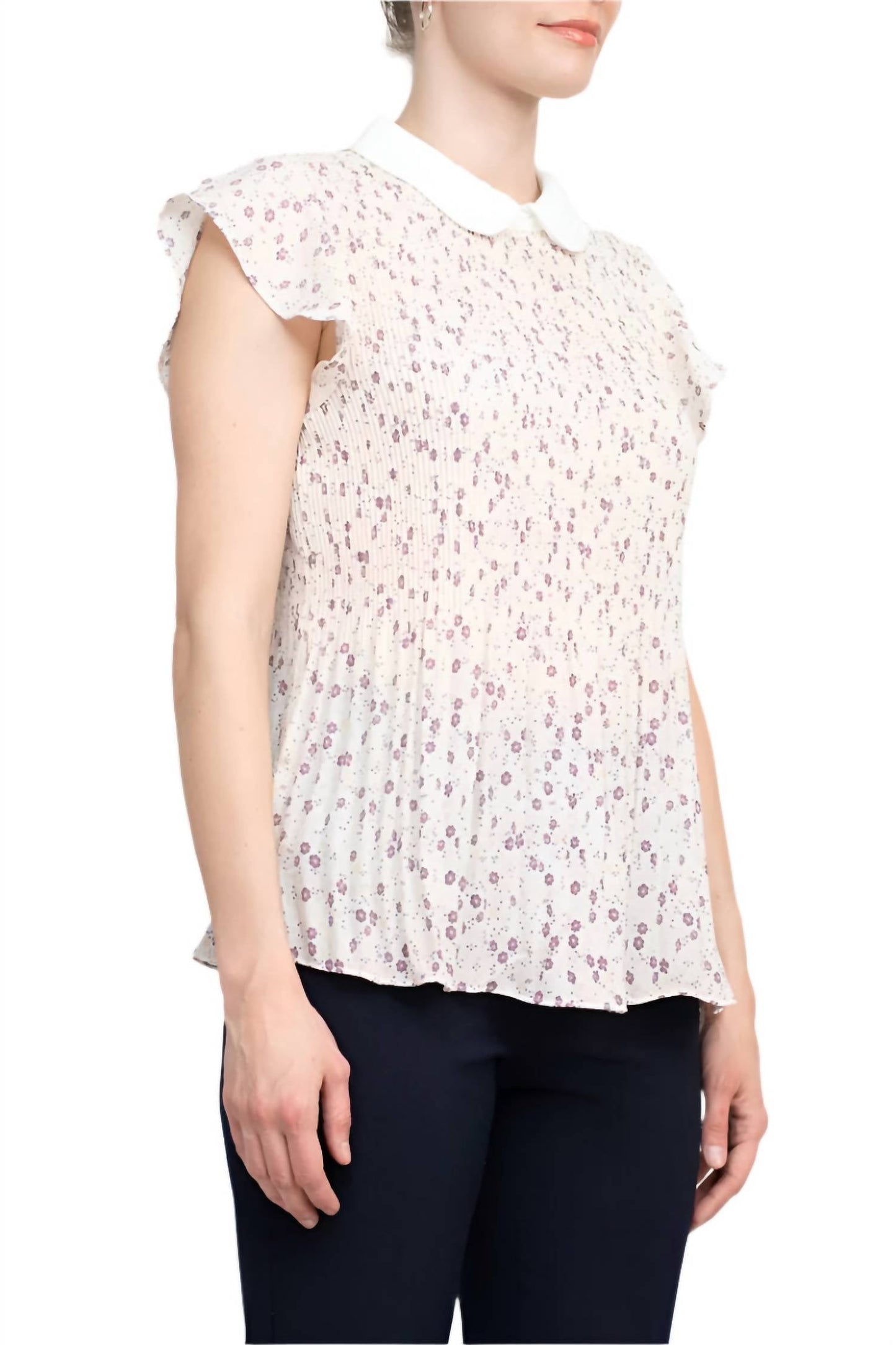 Adrianna Papell - Georgette Flutter Sleeve Top