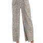 Easel - I Like Me Better Leopard Wide Leg Jeans