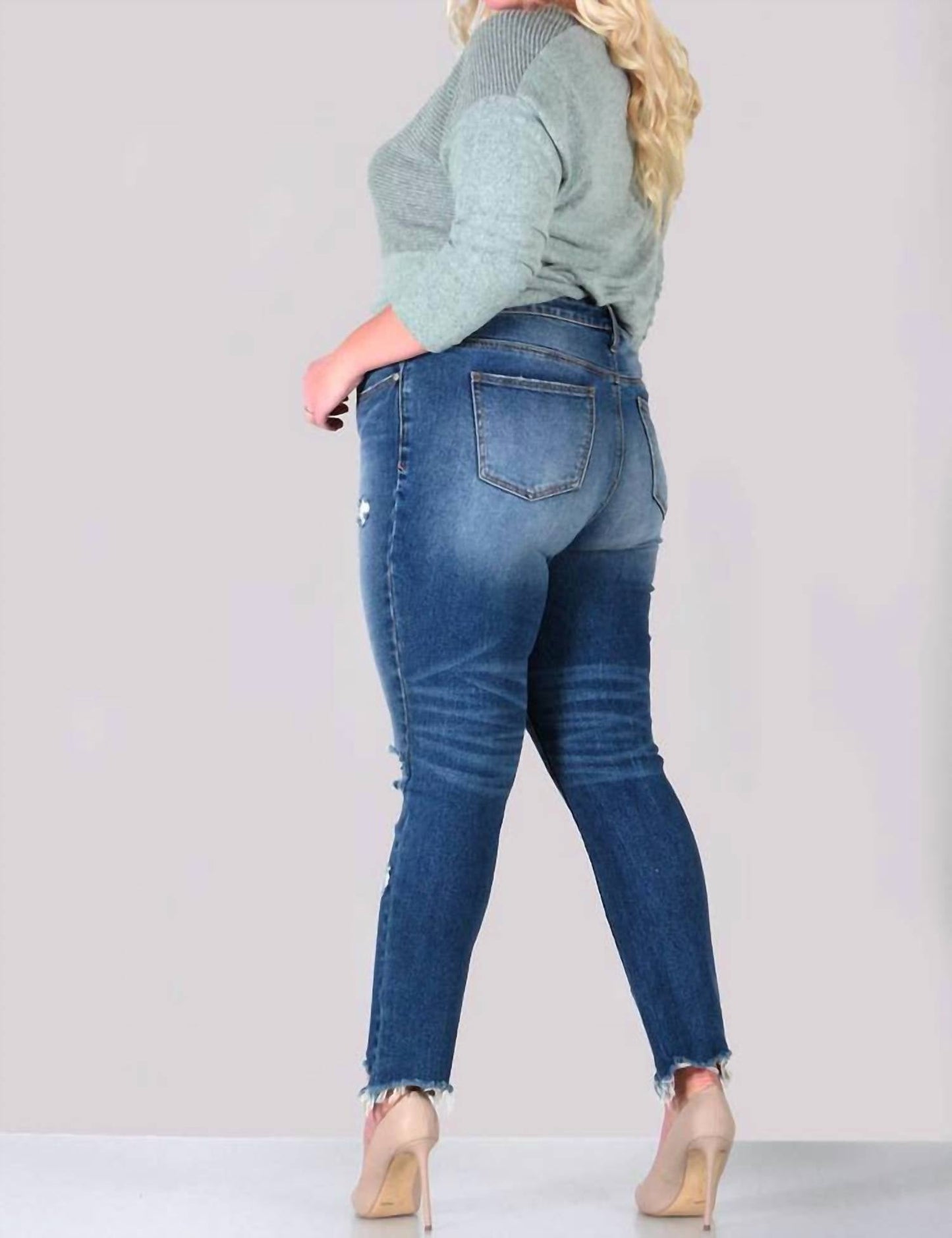 Special A - High Rise Relaxed Skinny Ripped Jeans