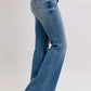 Judy Blue - Vintage Wash Shield Pocket Flare Jean