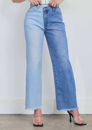 Vibrant M.I.U - Two Faces Wide Leg Jeans