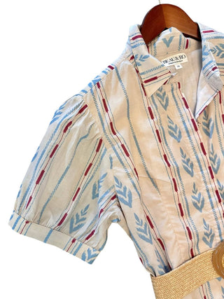 Beau & Ro - Kris Ikat Stripe Maxi Dress