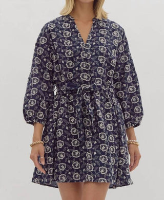 Entro - Floral Short Dress