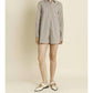 Aureum - Oversized Striped Shirt Romper