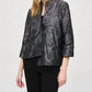 Joseph Ribkoff - Floral Print Asymmetric Swing Jacket