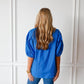 Caryn Lawn - Anna V Neck Top