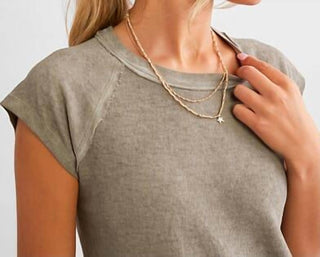 Free People - Riley Crew Neck Tee