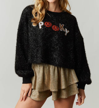 Peach Love - Spooky Pumpkin Halloween Sweater