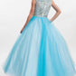 Rachel Allan - Crystal Embellished Soft Tulle Ball Gown