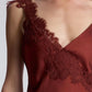 A.L.C. - STELLA SATIN AND LACE MIDI DRESS