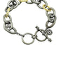 Frieda Rothman - Women's Heavy Alternating Link Toggle Bracelet