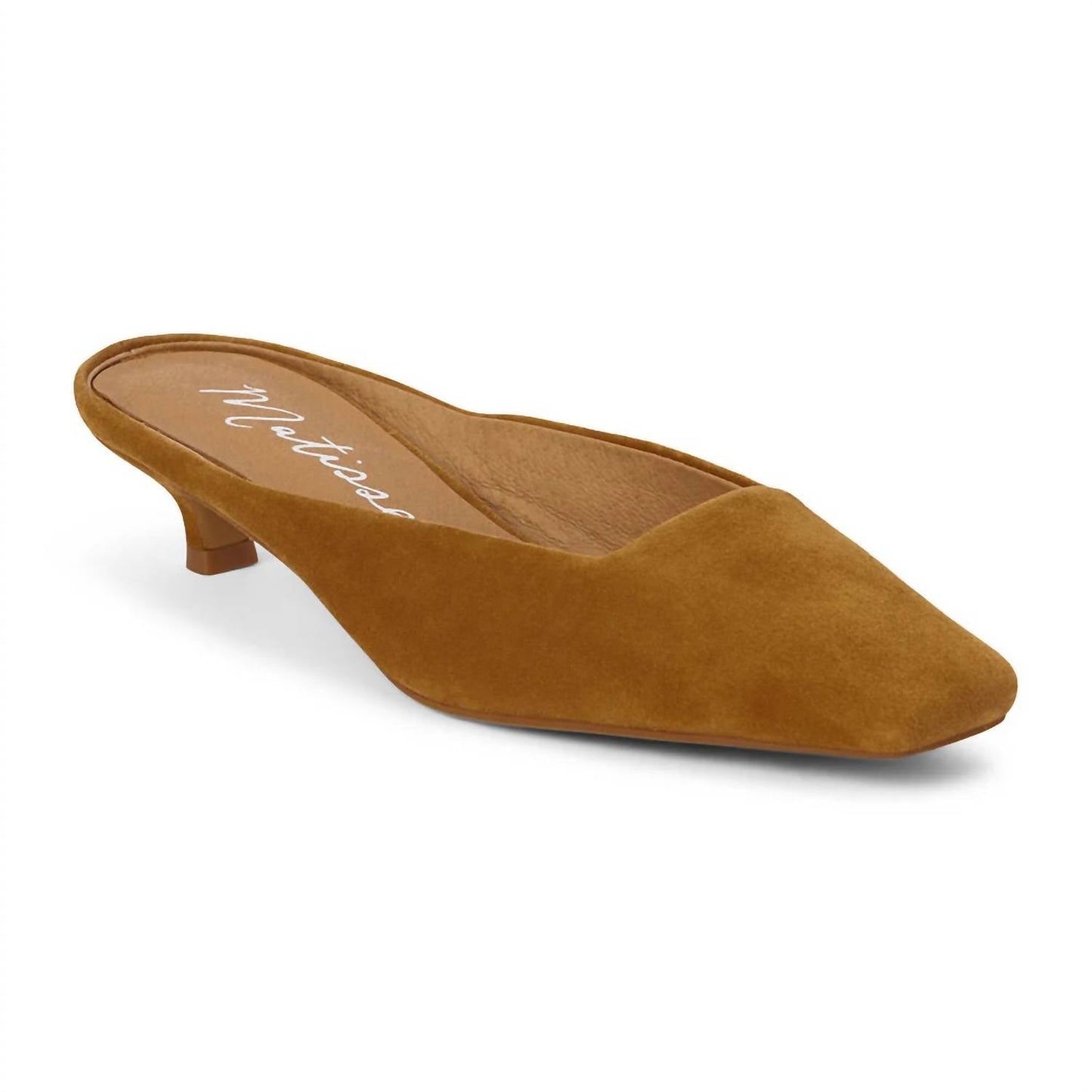 Matisse - Women’s Classy Square Toe Kitten Heel Mules