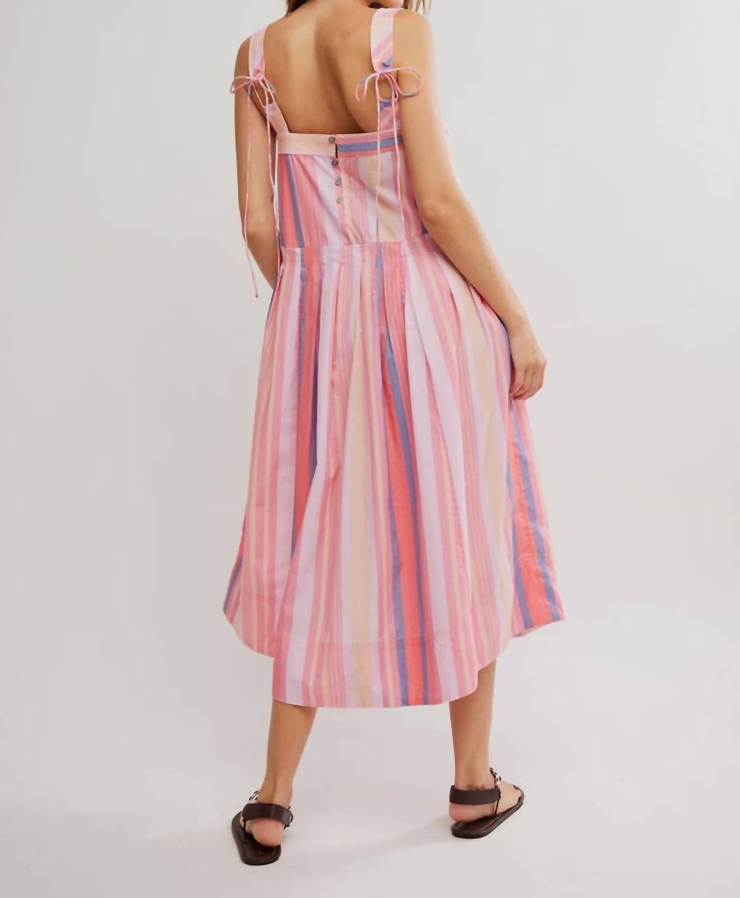 Free People - Women's Primavera Striped Midi Dress