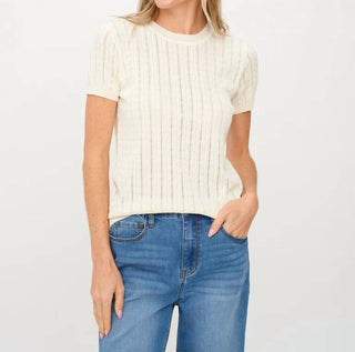 Six/Fifty - Natasha Cable Knit Top