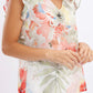 Frank Lyman - V-neck Floral Pullover