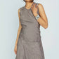 Brazeau Tricot - Cotton Silk Wrinkle Knotted Back Tank Top