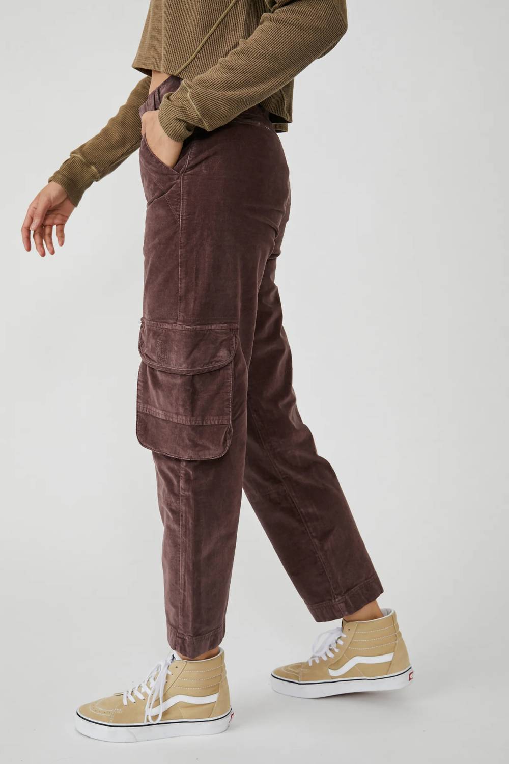 Free People - HARD CRUSHIN' PLUSH CARGO PANTS
