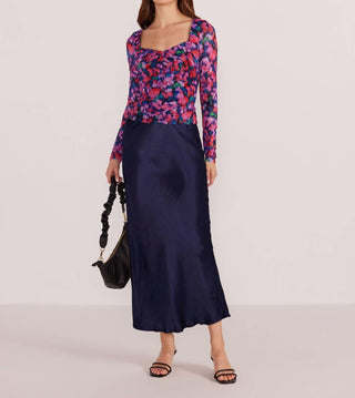 Minkpink - Calista Ruched Mesh Top