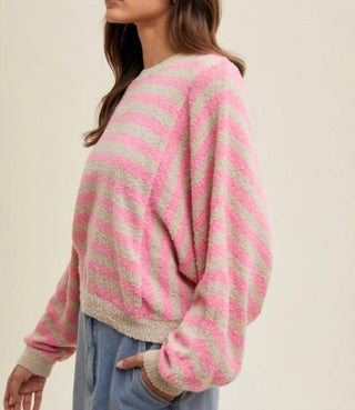 Wishlist - Striped Batwing Sleeve Sweater