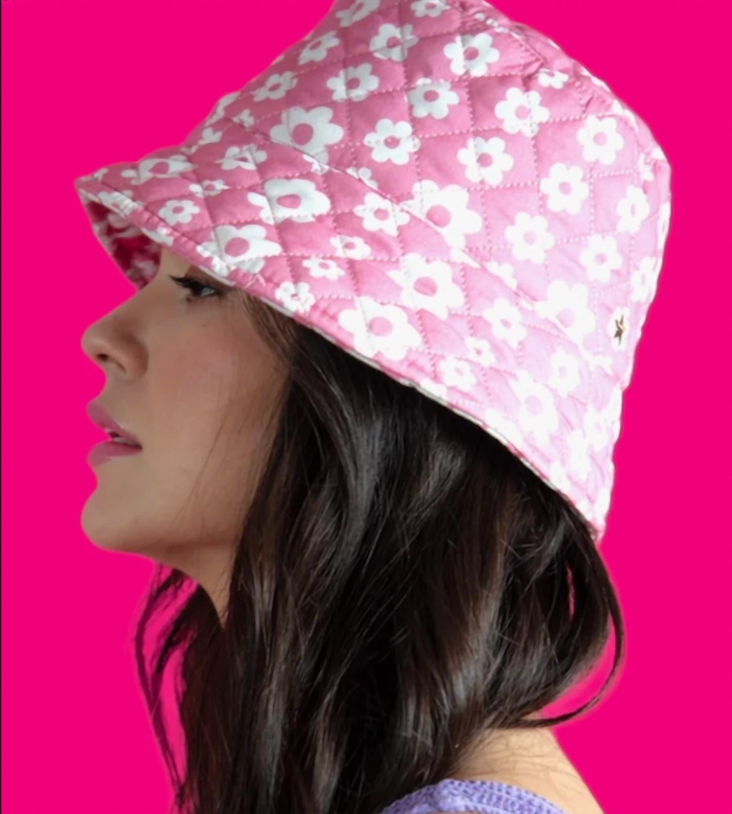 Jocelyn - Women's Quilted Flower Bucket Hat
