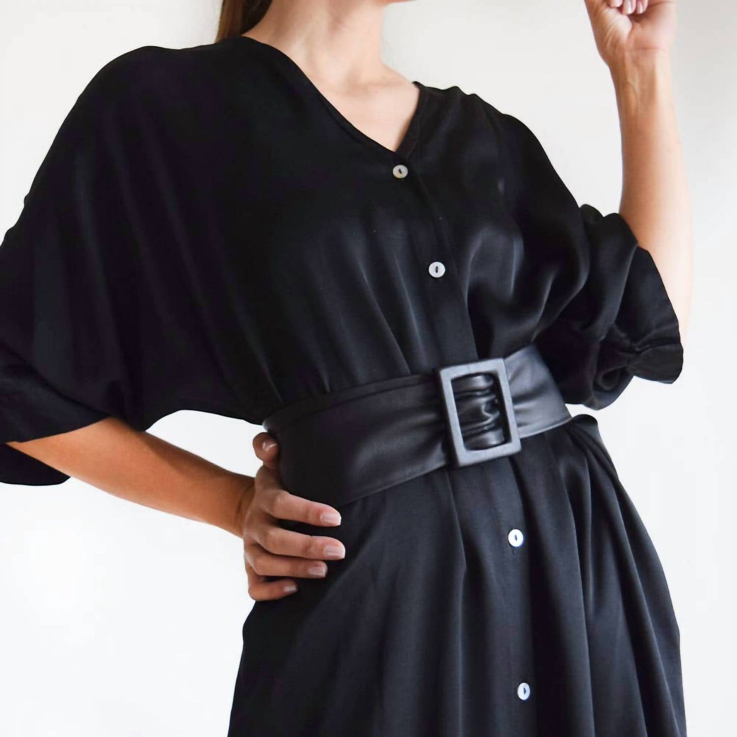 Ada Collection - Apropos Leather-wrapped Buckle Belt