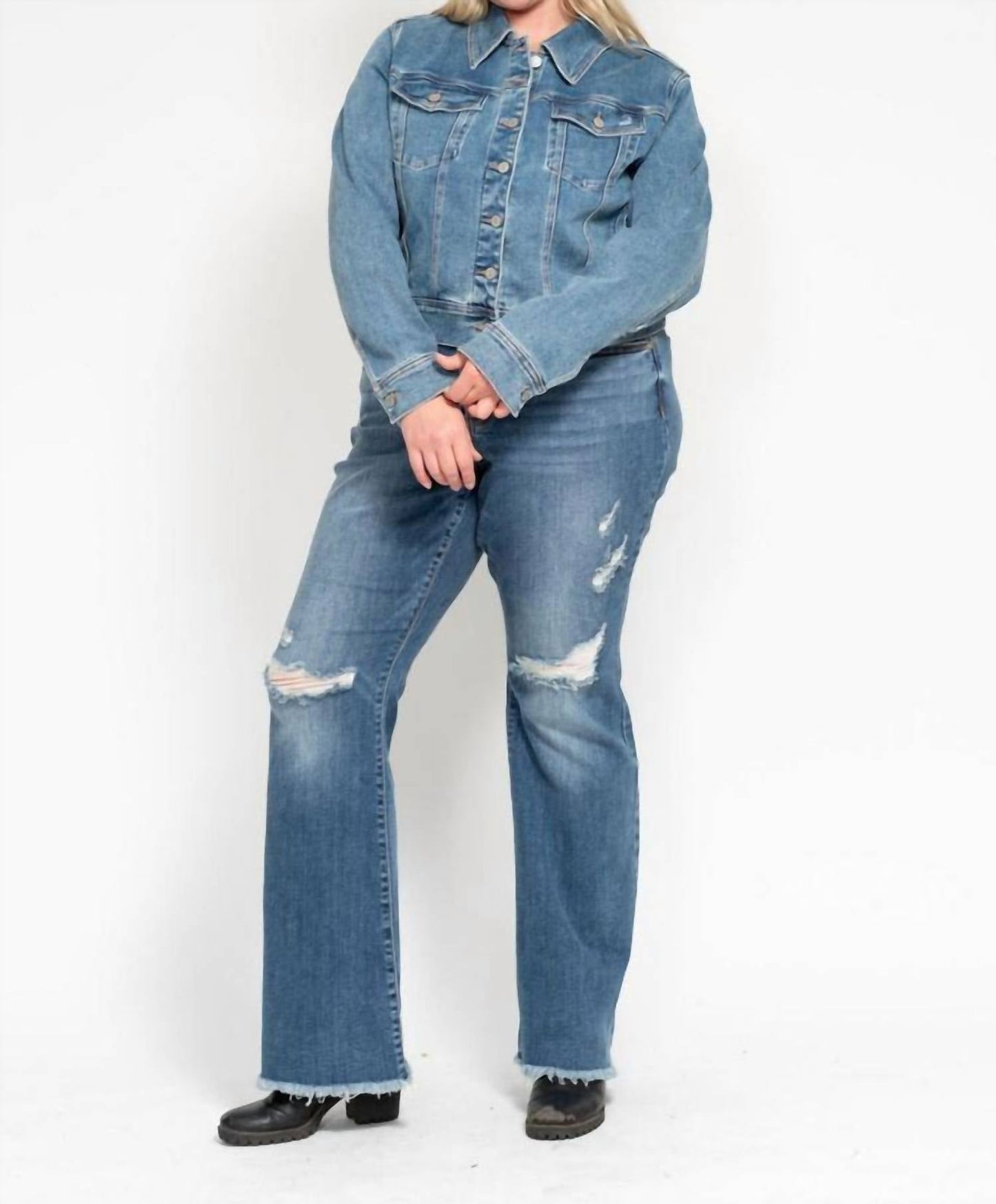 Judy Blue - Classic Denim Jacket - Plus