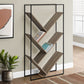 3-Tier Contemporary Bookshelf with Reclaimed Wood Finish