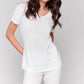 Charlie B - Short Sleeve V-neck T-shirt