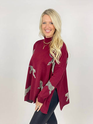 Entro - Leopard Sweater Top