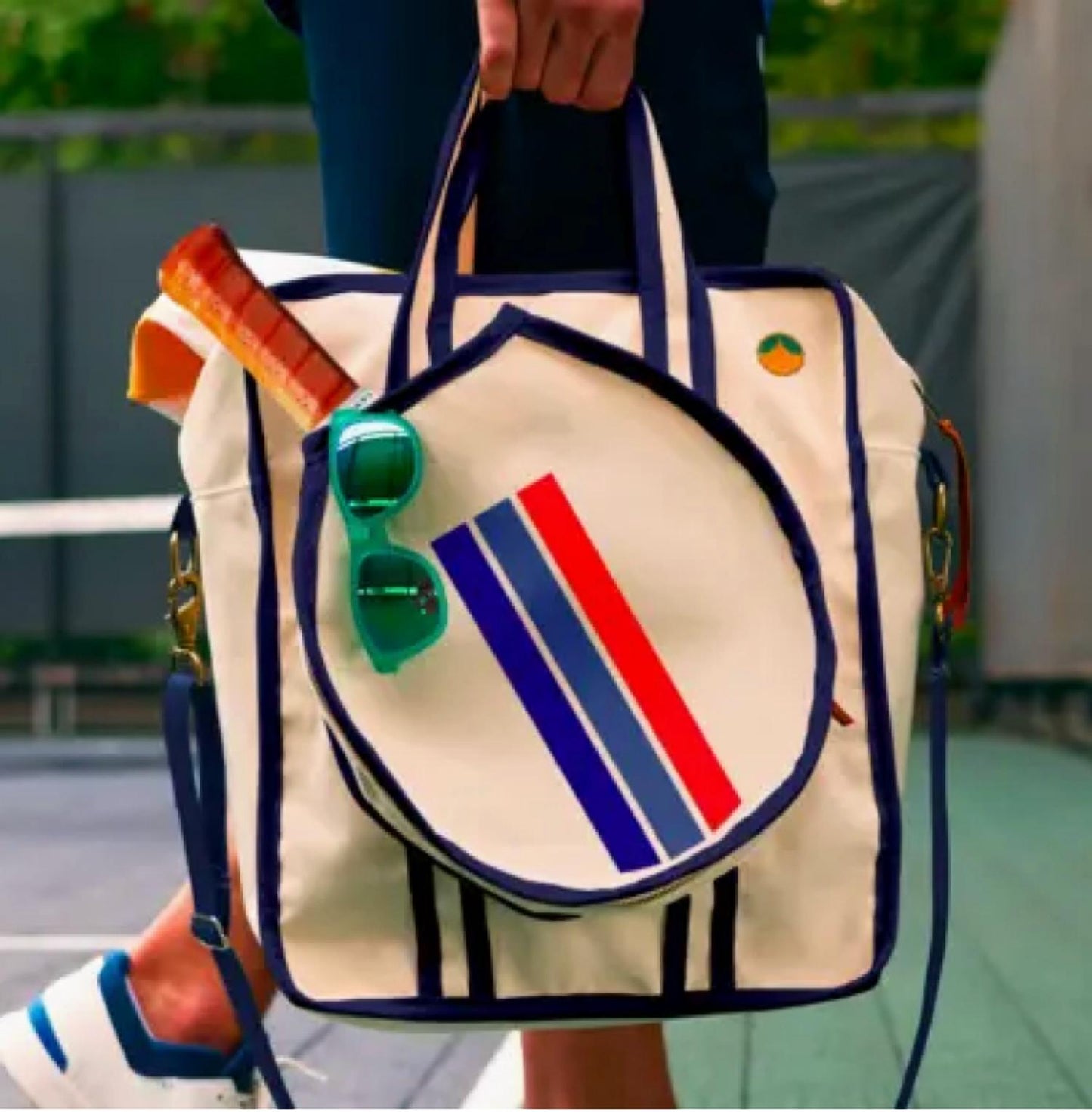 Tangerine Paddle - Chatham Stripe Pickleball Bag