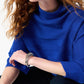 Joseph Ribkoff - Mock Neck Three Quarter Sleeve Sweater