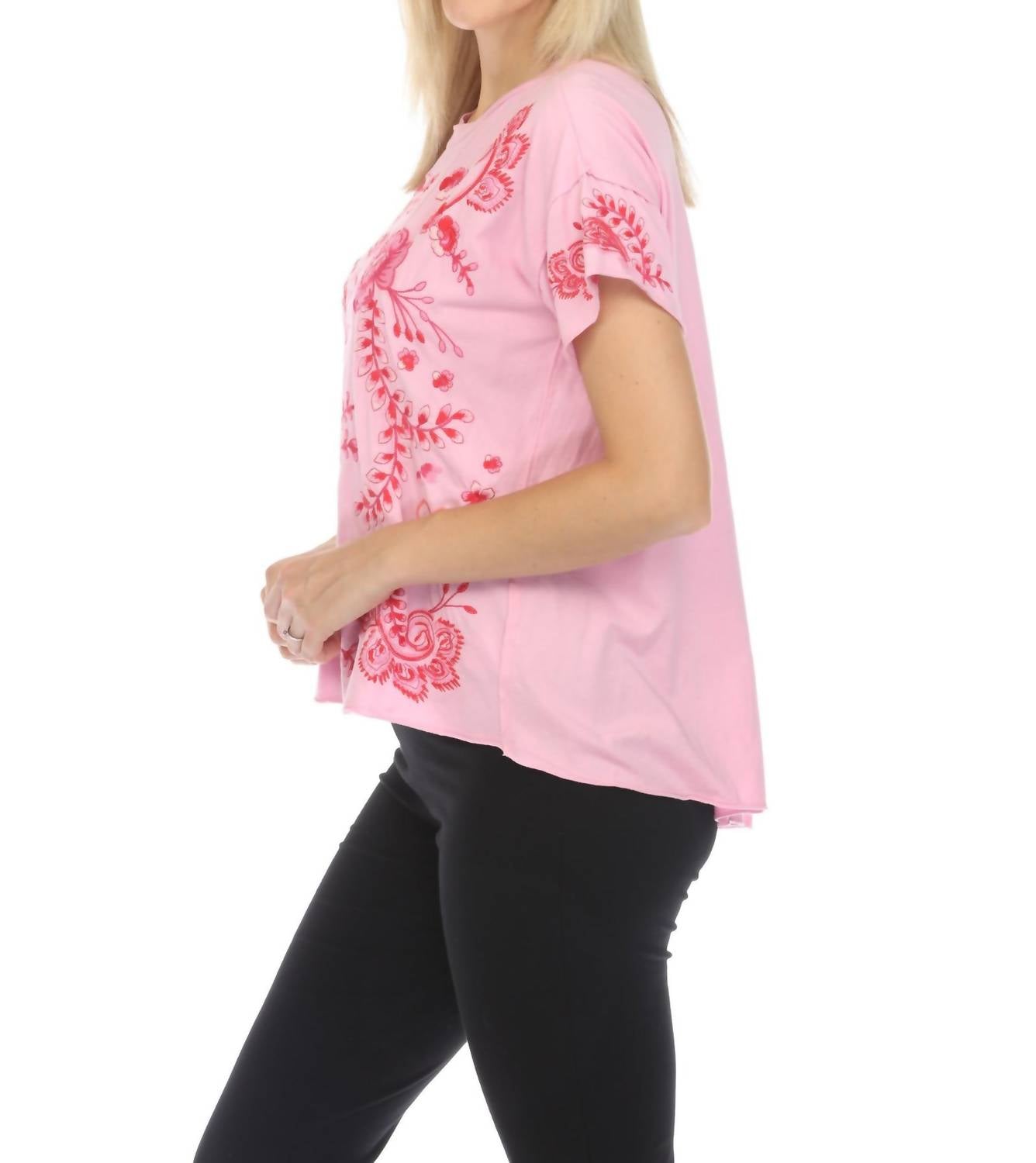 Johnny Was - Cassia Raw Detail Swing Tee