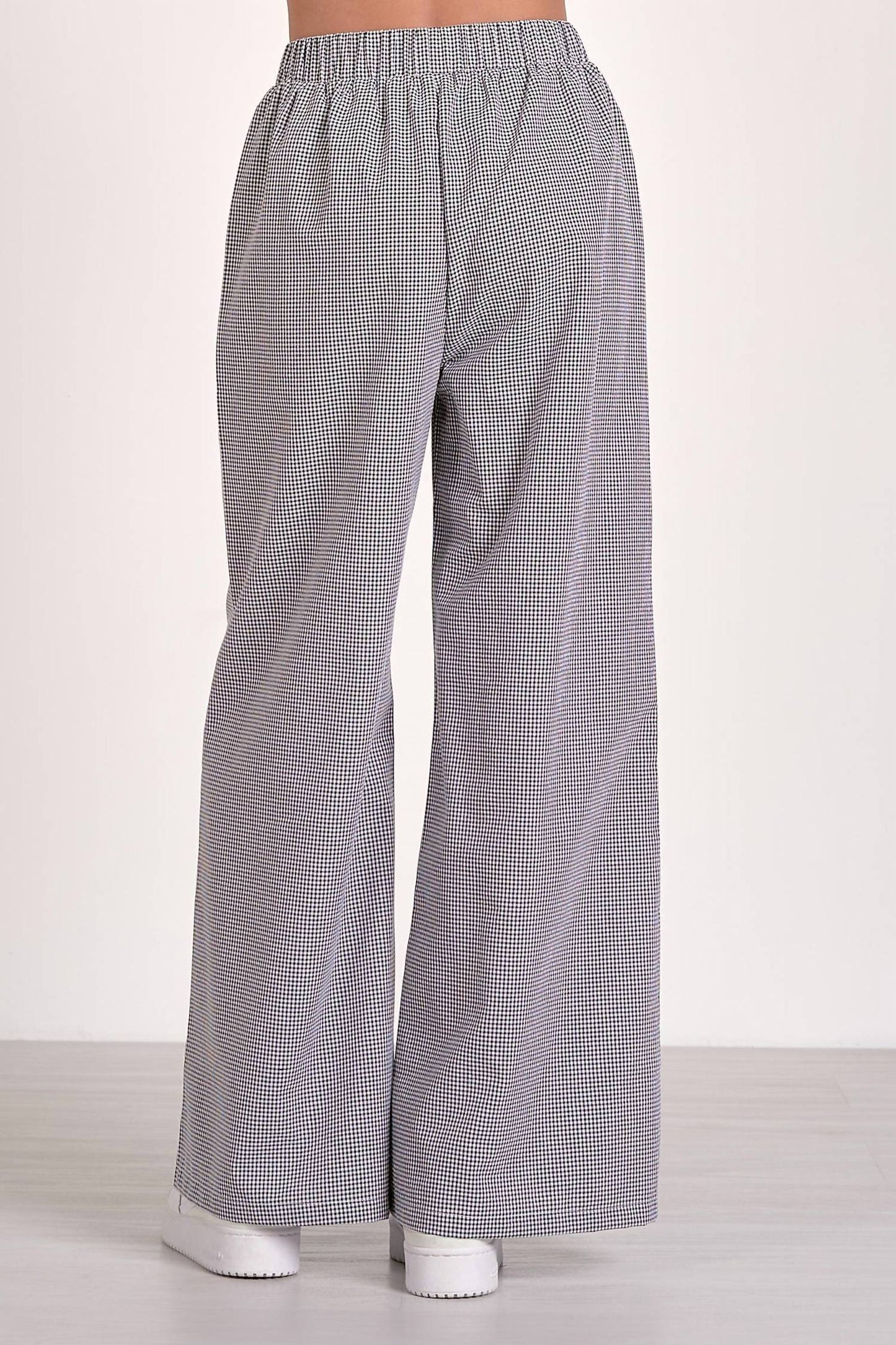 Elan - Gingham Wide Leg Pants