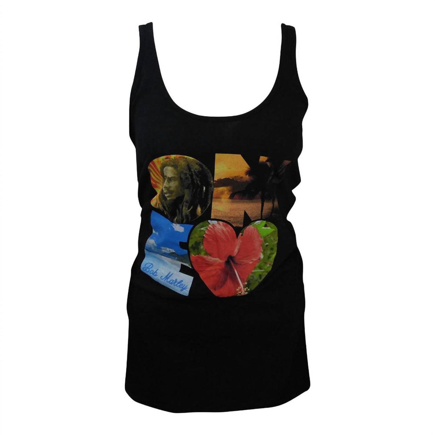Bob Marley - Teen's One Heart Juniors Tank Top
