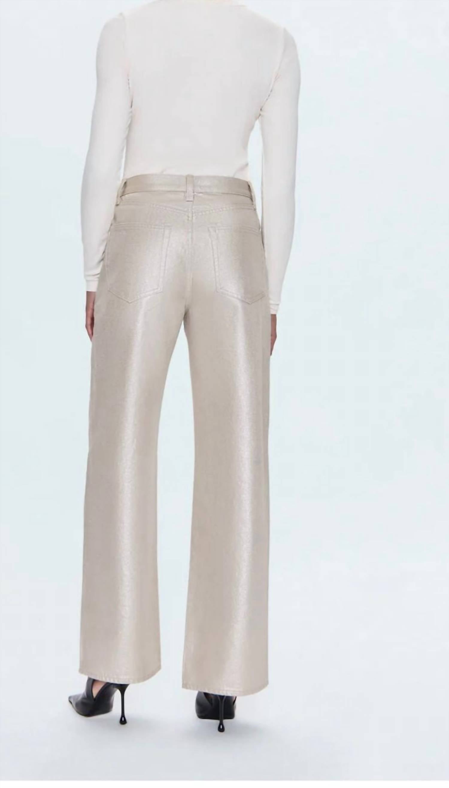 Pistola - Tate High Rise Bowed Wide Leg Jean