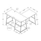 L-Shape Corner Computer Desk with Storage Shelves