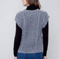 Charlie B - Cable Knit V-neck Sweater Vest